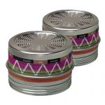 PAIR MSA 815185 mercury vapor and particulate filter MSA 420 series half mask respirator